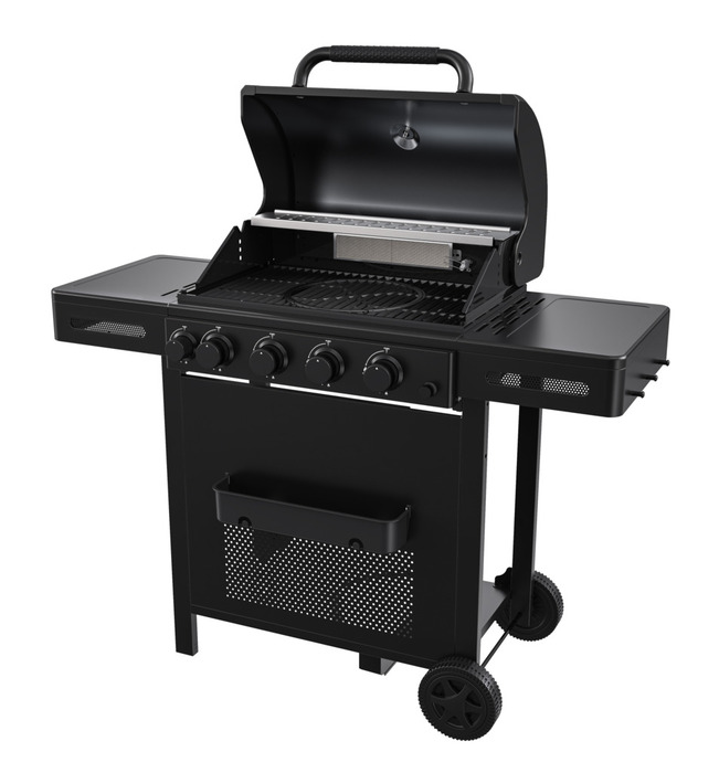 Gassgrill med 4 brennere og bakbrenner – Grillexpert